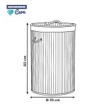COS DE RUFE ROTUND DIN BAMBUS, 35x60 CM, 55 L - imagine 5