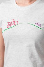 TRICOU CASUAL BICICLETE FAMILIE FEMEI LIGHT GREY-M - imagine 5