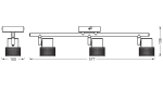 Spot LED triplu ajustabil Ledvance DECOR CORK, 3xGU10, 3x3.4W, 690 - imagine 2