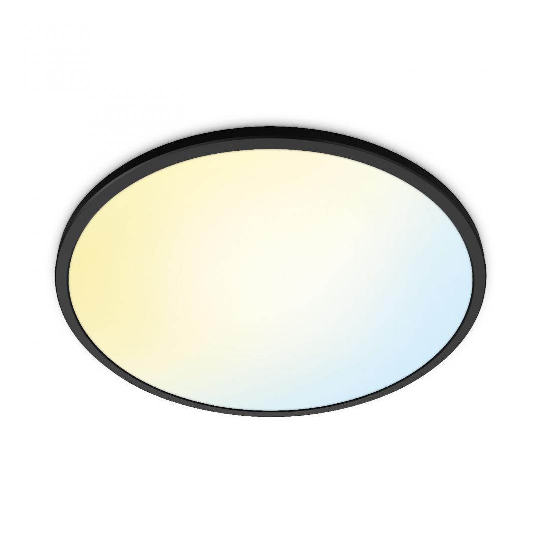 overlay_624f2c7f78d90cb7ee347808741e8516.jpeg Plafoniera LED WiZ SuperSlim, Wi-Fi, control vocal, 32W, 3800 lm, - imagine 1