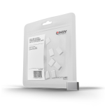 Port blocker Lindy 10xUSB-C (fara cheie), alb