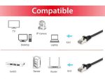 EQUIP 606103 Cat.6A S/FTP Patch Cable, 1.0m, Black, 8.34x11.68x1000mm - imagine 3
