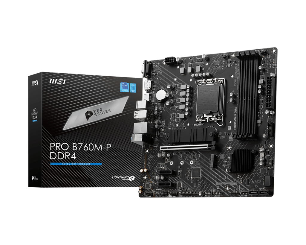 overlay_63ab88f0e7c2db77684c3f38f90d7ad7.png Placa de baza MSI PRO B760M-P DDR4, Socket 1700, DDR4, - imagine 1