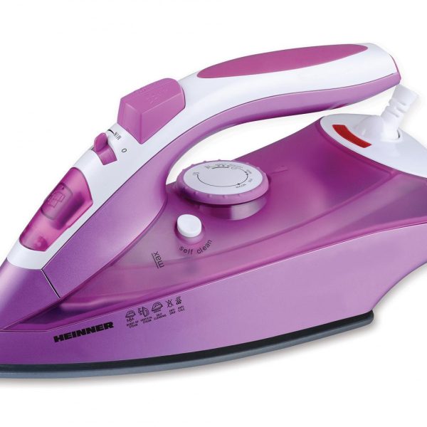 Fier de calcat Heinner 2900, Purple, 2400W, talpa ceramica, termostat