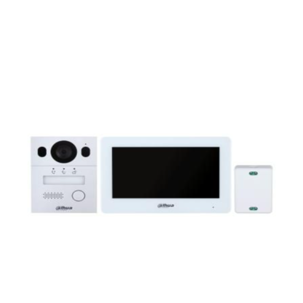 KIT Video Interfon Dahua DHI-KTX01(S; Monitor de interior hibrid Wi-Fi