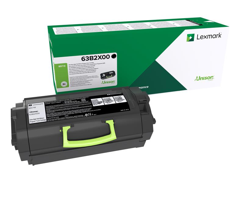 overlay_64c41fbd0e0da4293ff117864c7fa4b8.png Toner Lexmark 63B2X00, black, return program,45k , MX718de. - imagine 1