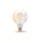 Bec LED RGB inteligent WiZ Connected Filament Clear G95, Wi-Fi, - imagine 2