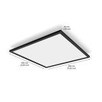 Panou LED Philips Hue Aurelle SQ, Bluetooth, 39W, 3750 lm, - imagine 2
