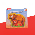 PUZZLE DIN SPUMA EVA- MAMA SI PUIUL URS, 8 PIESE, - imagine 2