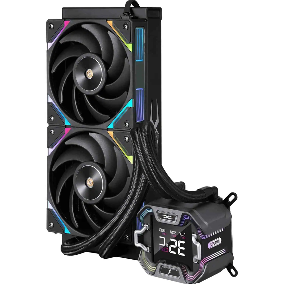 overlay_6697205a2022e31430548a96e85061b1.png Cooler Procesor 1stPlayer X-Starship 240E-bk, display de 2,4 inches, aRGB, - imagine 1