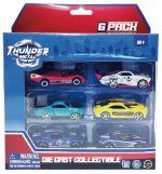 MACHETA DIE CAST, SET 6 MASINI CURSE, SCARA 1/64, 7.5CM, - imagine 4