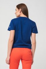TRICOU  LOGO MULTICOLOR FEMEI  ROYAL BLUE-S - imagine 3