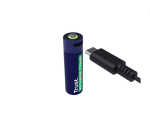Baterii reincarcabile AA Trust, incarcate prin USB-C, putere intrare 1.2W, - imagine 2
