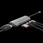 Hub USB Trust Dalyx, USB-C, 7 porturi, HDMI, RJ-45, Negru - imagine 2