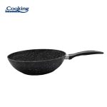 TIGAIE WOK ALUMINIU FORJAT 28x8 CM, ONIX, COOKING BY HEINNER - imagine 5