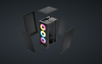 Carcasa CORSAIR 2000D RGB AIRFLOW, RGB, Micro Tower, Black - imagine 3