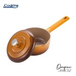 CASEROLA ALUMINIU TURNAT + CAPAC 18x8.5 CM, 1.8 L, NICOLAI - imagine 2