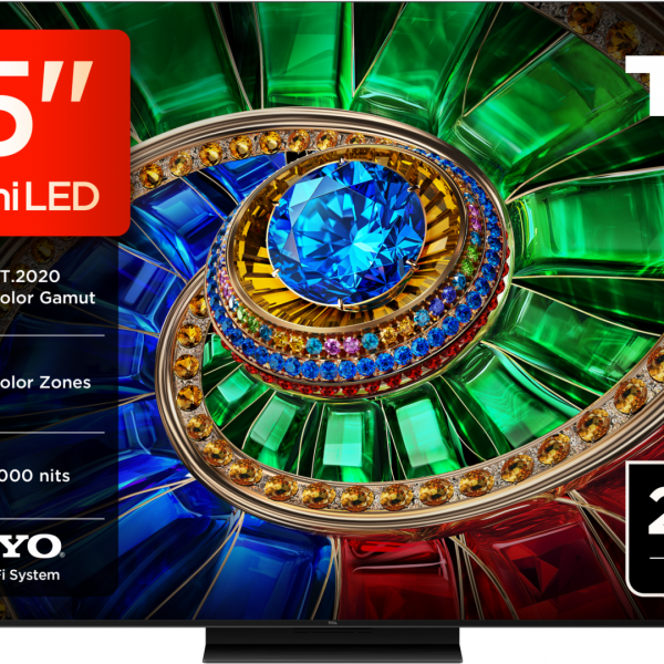 Televizor TCL RGB-MiniLed 85RM7L, 214 cm, Smart Google TV, 4K