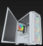 Carcasa Aqirys Wezen Midi Tower White RGB - imagine 7