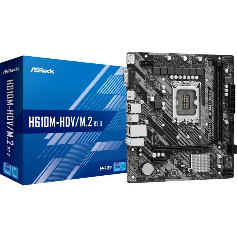 overlay_6ad3aef178a70d17ead6b1ae6592c230.jpg Placa de bază ASRock H610M-HDV/M.2 R2.0 LGA1700 - imagine 1