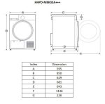 Uscator de rufe HEINNER HHPD-M9K3SA+++, 9 kg, Inverter, Clasa: C, - imagine 2