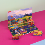 PUZZLE DIN SPUMA EVA, MASINI SI SEMNE DE CIRCULATIE, 17 - imagine 3