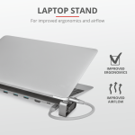Hub USB Trust Dalyx, USB-C, 10 porturi, HDMI, RJ-45, Argintiu - imagine 9