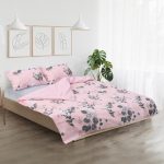 Lenjerie Dubla BBC 4 piese, 132TC - Rose - imagine 3