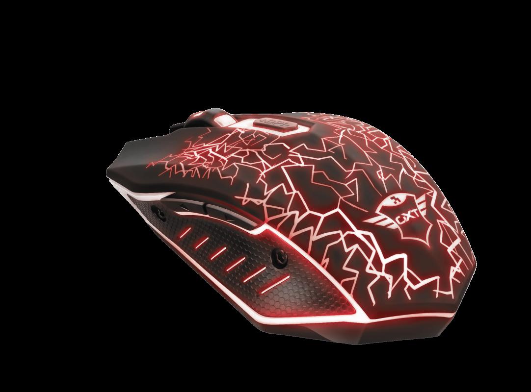 overlay_6c8f0da327f2e046fc9b5d98f2e61453.png Mouse Trust GXT 107 Izza, Wireless Gaming, negru - imagine 1