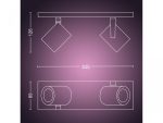 Spot LED RGB Dublu Philips Hue Argenta, Bluetooth, 2xGU10, 2x5.7W - imagine 3