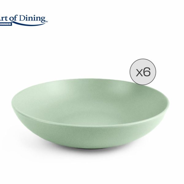 SET 6 FARFURII ADANCI CERAMICA 20 CM, YVONNE, ART OF
