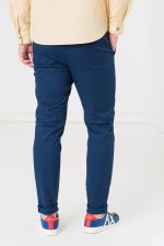 PANTALONI LUNG CASUAL BARBATI  NAVY L - imagine 2