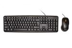 Kit Wired tastatura si mouse SPACER SPDS-S6201, taste numerice, Negru - imagine 2