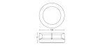 Aplica LED pentru exterior Philips Actea, 12W (83W), 176V, 1200 - imagine 4