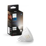 Bec LED inteligent Philips Hue MR16, Bluetooth, GU5.3, 12V, 5.1W,