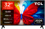Televizor TCL QLED 32S5L, 80 cm, Smart Android TV, Full