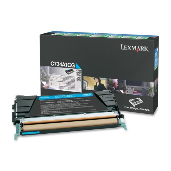 Toner Lexmark C734A1CG, cyan, 6 k, C734dn , C734dtn ,