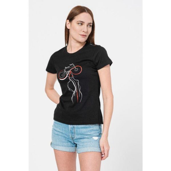 TSHIRT CASUAL F DOAMNA CU... BLACK-XL