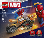 OMUL PAIANJEN VS CALARETUL FANTOMA PE MOTOCICLETA LEGO76335 - imagine 2