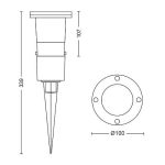 Spot LED pentru exterior cu spike Philips Puled Spike, 1xGU10, - imagine 2