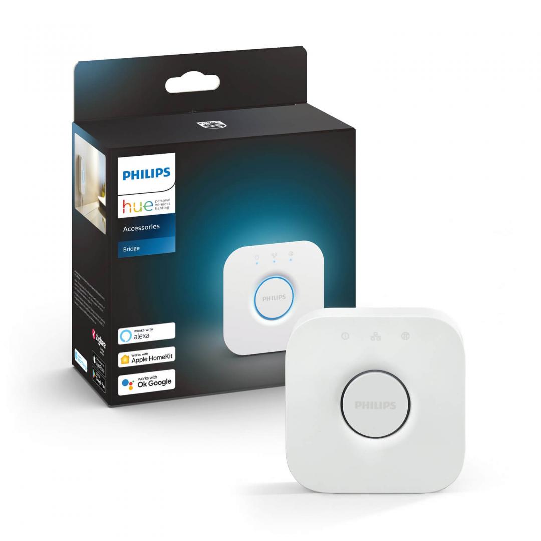 overlay_72625401f3351726cc49a56ee9e22198.jpeg Consola Hue bridge (hub) wireless Philips Hue, Zigbee, compatibil cugamaHue, - imagine 1