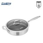 TIGAIE ADANCA INOX +CAPAC STICLA IN 3 STRATURI  28*7.5CM,