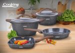 SET GATIT 6 PIESE ALUMINIU TURNAT, PARIS, COOKING BY HEINNER - imagine 2