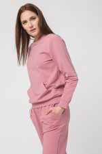 BLUZA COTON CASUAL FEMEI PINK-XS - imagine 2