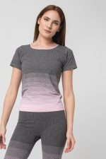 TRICOU PEGAS GREY PINK-L