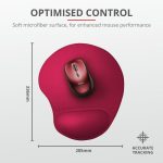 Mouse pad Trust BigFoot Mouse Pad, Small, red - imagine 3
