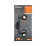 Spot LED dublu ajustabil Ledvance DECOR CORK, 2xGU10, 2x3.4W, 460