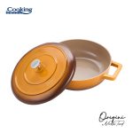 CRATITA ALUMINIU TURNAT + CAPAC 26x8 CM, 3.4L, NICOLAI TAND, - imagine 2
