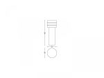Stalp LED pentru iluminat exterior Philips Tuar, 9W (60W), 1000 - imagine 2