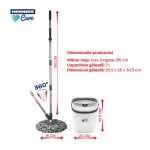 SET CURATENIE CU PEDALA WASH&DRY, CLEAN STEP, GRI - imagine 10